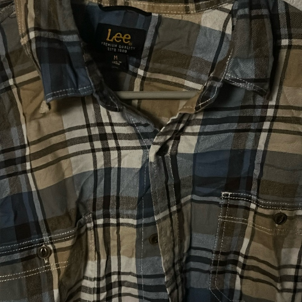Lee Blue Casual Button Down Shirt